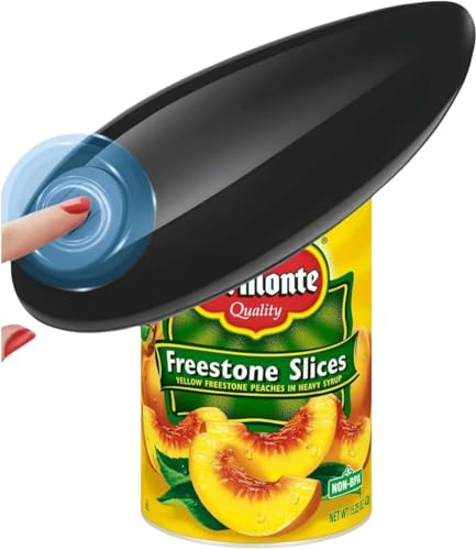 Electric Can Opener, Hands Free One Touch Automatic Can Openers Fit Different Can Sizes and Shape with No Sharp Edges for Kitchen, Kitchen Gadgets for Senior with Arthritis