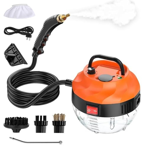 Nettoyeur Vapeur 3800 W, Machine De Nettoyage Vapeur 1000 Ml Avec Chauffage 10 Secondes Et 6 Vitesses Réglables, Nettoyeurs Vapeur Multifonctions Pour Maison Commerciale