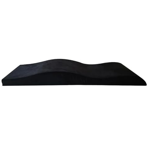 Surmatelas Table Massage Surmatelas de lit de massage Matelas anatomique en mousse à vagues Matelas de lit en éponge(Black)