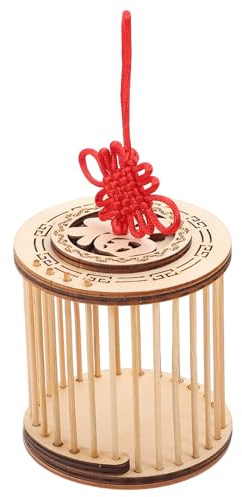 Cabilock Gabbia di Legno per Cavallette e Grilli, Contenitore la Riproduzione, Casa Portatile Leggera per Insetti, Giocattolo Educativo per Esplorazione della Natura, Trasporto