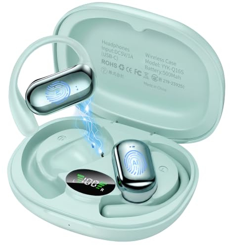 Écouteurs Traducteur Vocal AI Instantané 3 en 1 Bluetooth 6.1 | Oreillette Traducteur 8 modes Affaires Voyage étude, Bleu