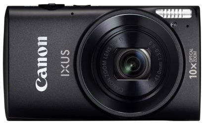 Canon IXUS 255 HS Digitalkamera (12,1 MP, 10-Fach Opt. Zoom, 7,5cm (3 Zoll) Display, Full-HD, bildstabilisiert) schwarz