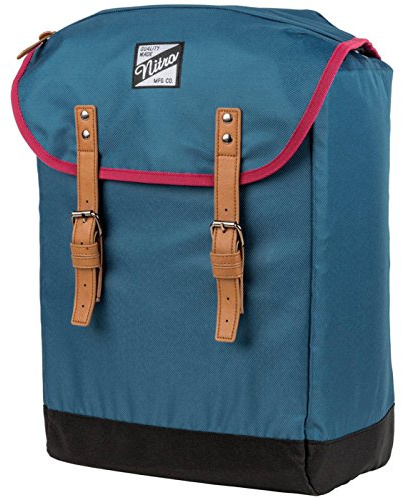 Nitro Venice Urbaner Freizeit Rucksack Im Retro Look Mit Gepolstertem 15'' Laptop Fach, Schulrucksack, Wanderrucksack, Streetpack, 28 L