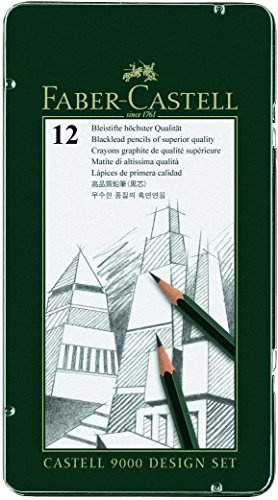Blyertspenna CASTELL 9000 12-pack designset