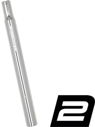 ERGOTEC Seat Post 26,8 x 300 cm, Kerze CNC Aluminium Silber