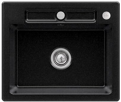 Villeroy & Boch Siluet 60 S Chromit – 3346 02 J0 Keramikspüle Exzenterbetätigung
