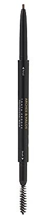 Arches & Halos Micro Defining Brow Pencil - Get Fuller and More Defined Brows - Long-Lasting, Smudge Proof, Rich Color - Dual Ended Pencil with Brush - Vegan and Cruelty Free - Warm Brown, 0.08 g