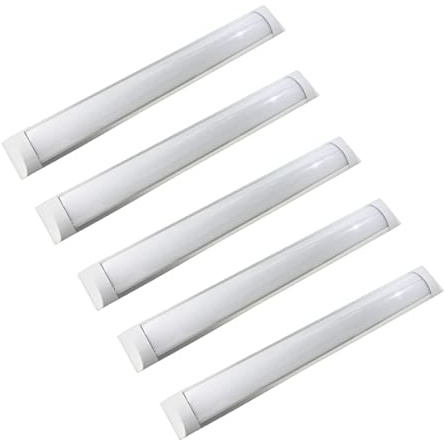 Jandei - Pack x 5 Pantalla LED 120 cm 36W y 4000 LM Luz Color Blanco Neutro 4200k Sustituye Fluorescente Led Tradicional, Ideal Cocina, Garaje