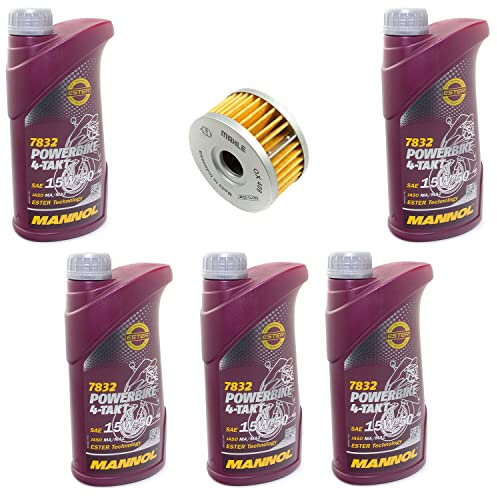 Motoröl Set 15W50 5 Liter + Ölfilter OX408 für Beta