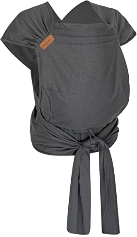 Hoppediz Hop-Tye Advanced - 4-in-1 Babytrage für Neugeborene ab Geburt - Halfbuckle Tragehilfe mit Tuchträgern - mitwachsend bis 20 kg - Design Lanzarote