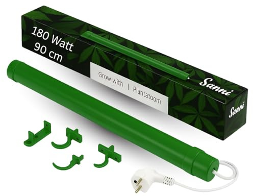 Weedness Chauffage Grow 180 watts 90 cm de long pour chambres de culture et plantes - Culture en intérieur Radiateur Grow Chauffage rapide Économique