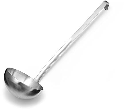 Forgast Edelstahl Suppenkelle | 0,65l | Schöpfkelle | Saucenlöffel | Löffel | für Servieren von Saucen, Suppen