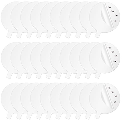 30 Piezas Trampas Adhesivas para Moscas, Redondas Trampas Adhesivas para Mosquitos Trampas para Moscas de Interior Atrapamoscas para Katchy DOUHE Fenun Lámpara Matamoscas