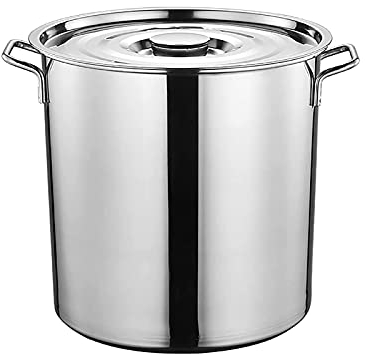 WJFLUCK Olla Grande Olla Grande, Olla de Acero Inoxidable Profesional Segura para inducción con Tapa, Conducción de Calor rápida, Fácil de Limpiar, 6 tamaños (Size : 50cm*50cm(100L))