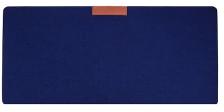 PUSAPA Schreibtischunterlage, groß, für Büro, Computer, moderner Tisch, Tastatur, Mauspad, Filz, Laptop-Kissen, rutschfest, Desktop-Gaming-Mauspad, Teppich (blau, 70 x 33 cm)