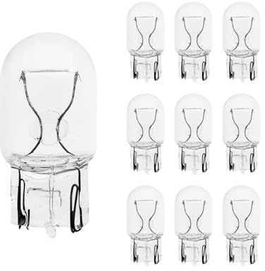 Lanuovx 10 Stück W21W T20 12V 21W KFZ Halogen Lampe Bremslicht, Blinker, Rückfahrlicht, Nebelschlussleuchte, Lange Lebensdauer