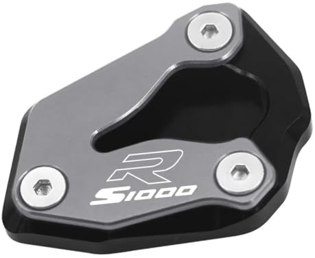 YUEVABDE Ständerverlängerungspolster Für B&MW S1000R S1000RR S1000 R S1000 RR 2019-2024 Motorrad Ständer Seitenständer Vergrößerungsplatte Fuß Vergrößern Verlängerungspad(S1000R Titanium)