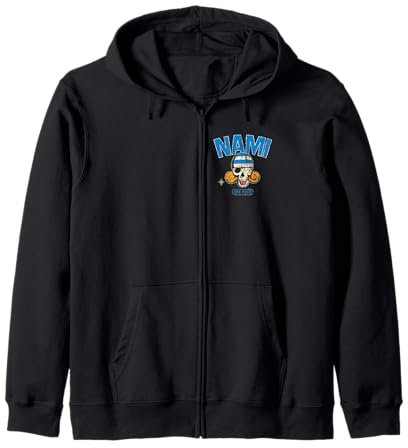 Chapeau de paille One Piece Nami Pirates Navigator Skull Logo Anime Sweat à Capuche