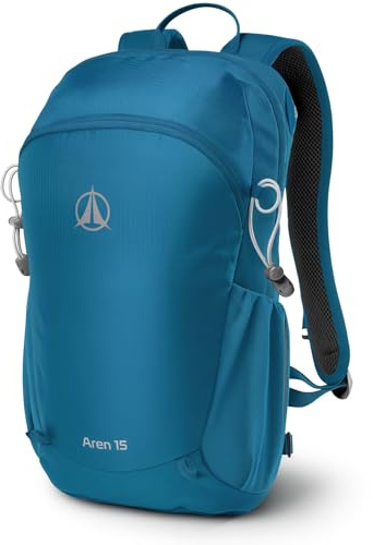Terra Peak® Sac à dos de randonnée 15L (AREN 15) petit bleu pour femme et homme - Sac a dos de trekking, chasse et voyage (respirant, imperméable) - Sac alpinisme, escalade et de jour (ergonomique)