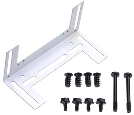 Uqezagpa Support de ventilateur convivial pour ventilateur de 8 cm/9 cm/12 cm Matériel de montage en métal pour refroidissement PC Installation facile silencieux
