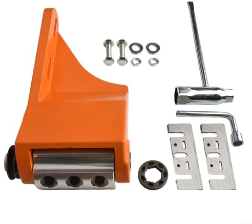 Yuanpgky Écorceuse en acier pour charpente en bois et épluchage du bois, compatible avec la plupart des tronçonneuses de 66 cc ou plus petites avec chaînes de 325 et 38 pas
