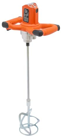 Elektrischer Betonrührer 220V, Profi Quirl Mörtelrührer mit 6 Drehzahlstufen (0-980 U/min), Robustes Rührwerk für Beton, Farbe, Spachtelmasse