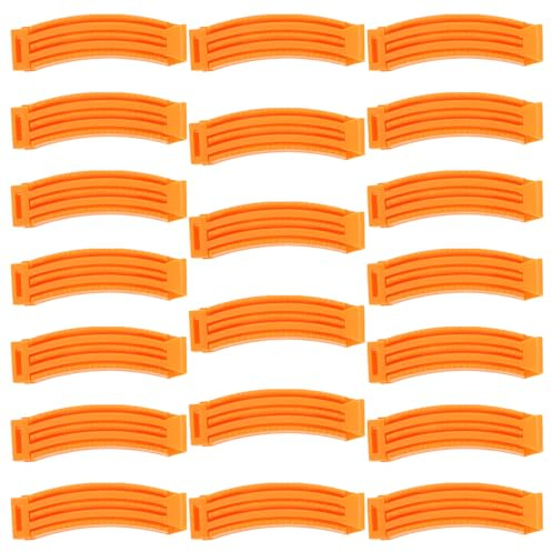 NUOBESTY Kit de 20 Bigoudis Permanents pour Racines Orange Barres à Friser Creuses pour Coiffure Salon et Maison Pinces à Permanente pour Cheveux Courts et Longs Outil Coiffant
