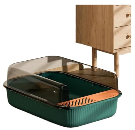 BJdfgE Lettiera Grande Semi-Chiusa Toilette for Gatti antispruzzo Forniture for Padella for Sabbiera Chiusa for Domestici for(Style A)