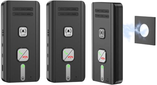 Vexorium Intercom Systems for Home, 500m Long Range Full Duplex Intercom | Push to Talk, Simple to Use, 1000mAh Rechargeable Battery, Wireless Intercom System for House, Garage, Business - 3 Pack