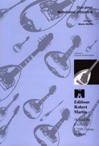 Partitions classique ROBERT MARTIN ETERARDI - DUO POUR MANDOLINE Autres cordes pincées