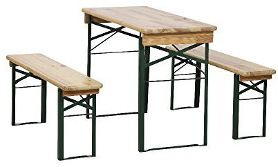 H.G. 944828 Festzeltgarnitur ohne Rücken 3-teilig, 110 x 50 cm