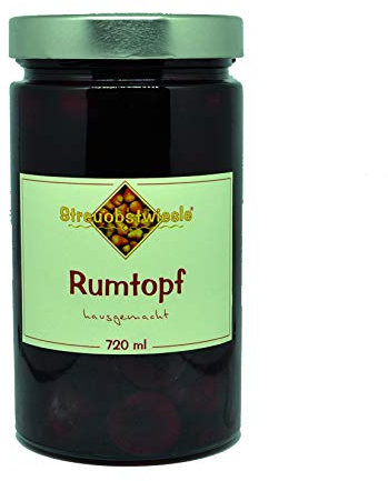 Streuobstwiesle Rumtopf - 720 ml Erlesene Früchte in echtem Rum (54%) - (Grundpreis 26,39 € / l)