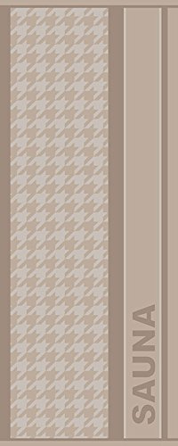 jilda-tex Saunatuch Relax Strandtuch Badetuch 70x200 cm 100% Baumwolle (Beige)