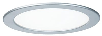 Paulmann 92072 LED Einbaupanel rund Deckenleuchte 18W Licht 4000K Neutralweiß LED Panel Chrom matt IP44 spritzwassergeschützt inklusive Leuchtmittel