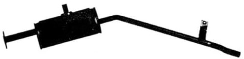 VEGAZ SZS-3 Endschalldämpfer Hinten Kompatibel mit SUZUKI Samurai SUV SJ 1430080000 1430080003 1430080021