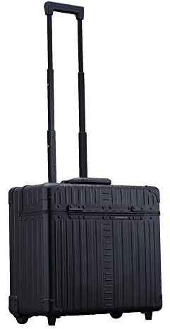 ALEON Pilot Business - Maletín para portátil de 17, 2 Ruedas, Color Negro