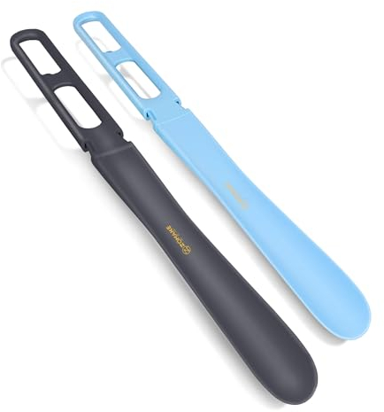 ZOMAKE Shoe Horn Long Handle for Seniors, 23.4 Plastic Long Shoehorn for Boots, Adjustable Extra Long Shoe Horn for Men Women Kids(2 Pack)