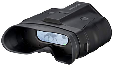 Bresser Digitales Nachtsichtgerät Binokular 3x20 mit Infrarot-Beleuchtung, 100m Sichtweite, 6X Zoom und Stativanschluss