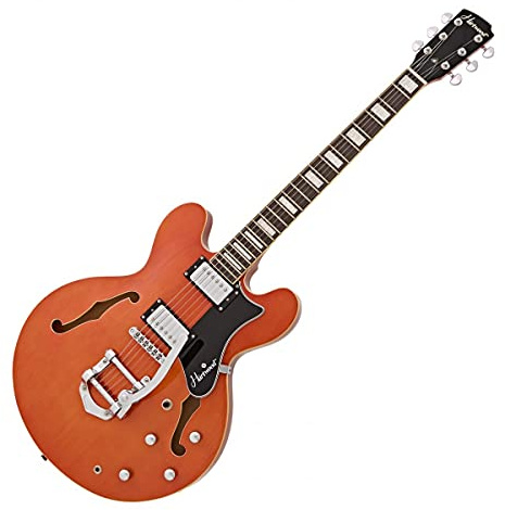 Hartwood Revival Semi Acoustic Guitar with Vibrato Orange