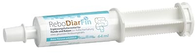 ReboDiarFin Verdauungs-Paste für Hunde & Katzen 64 ml: Unterstützung bei Verdauungsstörungen, Mit Pektin & Kaolin, Angereichert mit Glutaminpeptid, Probiotika- & Präbiotika-Mix