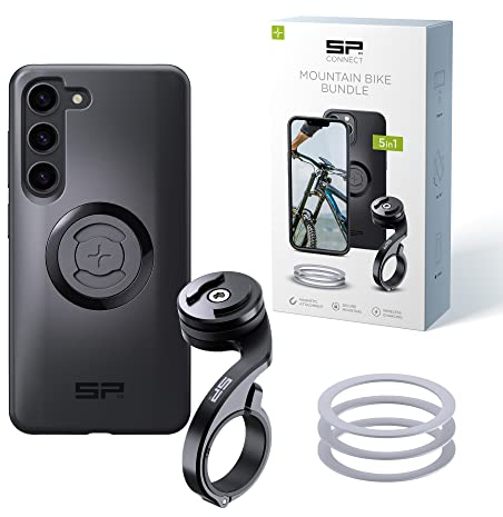 SP CONNECT Mountain Bike Bundle |SPC+| kompatibel mit Samsung S23 | Handyhalter für Mountainbike| Mountainbike MTB Handy Halterung Gadget