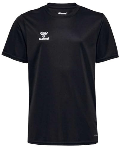 hummel Essential Jersey sportskjorta barn – sporttröja – tröja – kortärmad för flickor och pojkar – andningsaktiv och snabbtorkande – tillverkad av 100% återvunnen polyester