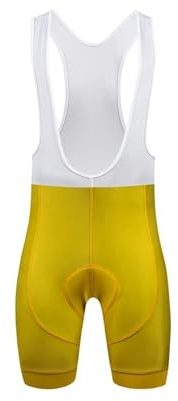 DUNSBY Cuissard à bretelles pour homme - Cuissard d'été pour vélo de course sur route - Cyclisme de montagne, jaune, XL