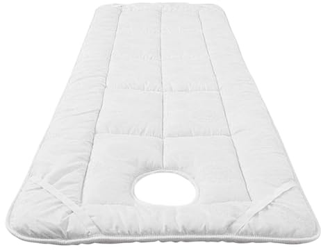 Milageto Housse de Table de Spa, Drap de lit de Table de Massage Professionnel, Housse de lit de Salon, draps de Salon de beauté pour Massage, Spa, Salon 185 x, Blanche