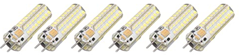 Akozon 6 Pz GY6.35 LED, DC12V 700lm 72 LED 360 Lampadina 7 W AC Lampadine Grado Corn Light per Lampade a Sospensione Soffitto Caldo 2700 K 3000 K (Illuminazione bianca)
