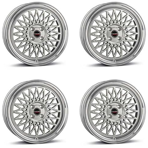 4x Borbet Felgen B 7.0x17 ET20 4x108 silver rim polished kompatibel mit Peugeot 1007 2008 207 208 3008 307 308 Partner