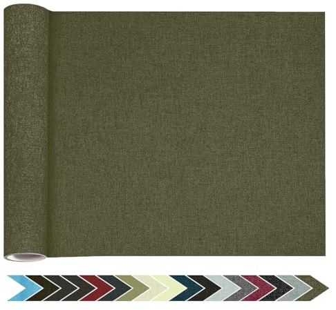 Flicken Selbstklebend Stoff, Leinen Reparatur Patches, Stoffe Reparatur, 20 x 100 cm Leinenstoff Patches Selbstklebend für Sofa, Bürostuhl, Autositze, Kopfteile, Vorhang - Braun