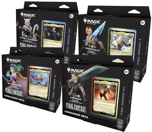Magic: The Gathering - Pacchetto mazzo Final Fantasy Commander (include tutti e 4 i mazzi)