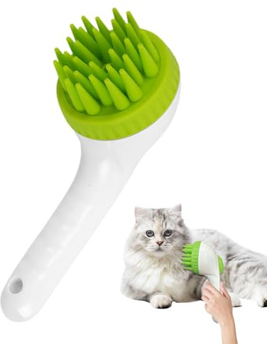Hundeshampoo-Bürste, Schrubber, weiche Kopfhautmassagegerät – Langer Griff, Shampoo-Bürste und Schrubber für Hunde und Katzen, Fellpflege, beruhigend
