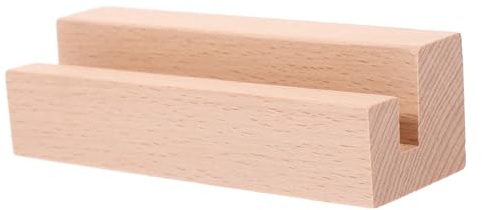 Housoutil Support Bois pour Cartes Mémo et Photos Base de Bureau Multifonctionnelle pour Calendrier Décoration de Table et Présentoirs